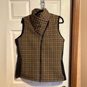 Kerrits Brown Checkered Quilted Vest
